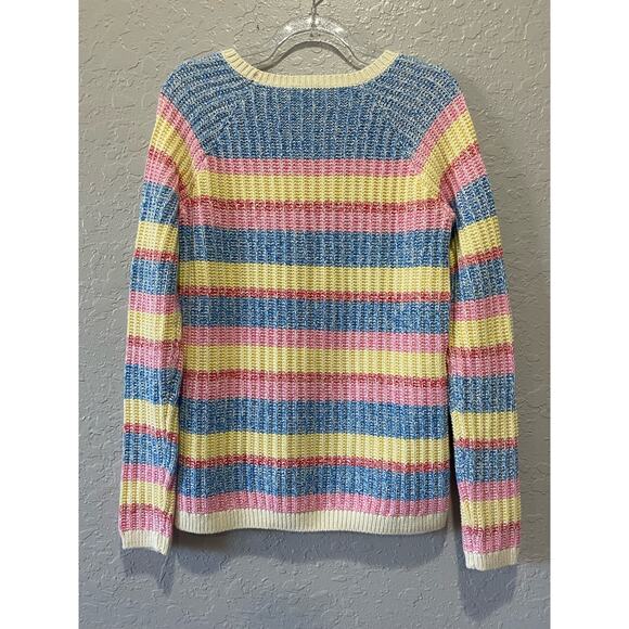Talbots Cable Knit Colorful Pullover Sweater Size XS - Picture 6 of 6